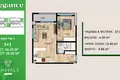 Wohnung 2 zimmer 58 m² Mezitli, Türkei