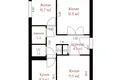 Wohnung 3 zimmer 63 m² Vishneuka, Belarus
