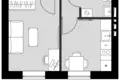 Apartamento 1 habitación 28 m² Aprelevka, Rusia