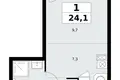 Квартира 1 комната 24 м² район Коммунарка, Россия