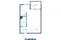 Квартира 1 комната 34 м² Helsinki sub region, Финляндия