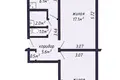 2 room apartment 49 m² Minsk, Belarus