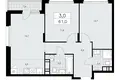 3 room apartment 61 m² Kommunarka, Russia