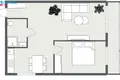 Wohnung 2 zimmer 53 m² Klaipeda, Litauen