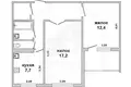 Квартира 2 комнаты 50 м² Мухавецкий сельский Совет, Беларусь