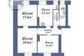 3 room apartment 77 m² Baranavichy, Belarus