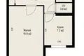 1 room apartment 34 m² Zhodzina, Belarus