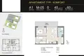 Apartamento 3 habitaciones 40 m² Poznan, Polonia