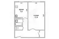 Квартира 1 комната 37 м² Мухавецкий сельский Совет, Беларусь