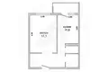 1 room apartment 42 m² Brest, Belarus