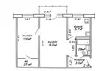 Mieszkanie 2 pokoi 44 m² Mińsk, Białoruś
