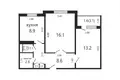 Квартира 2 комнаты 51 м² Минск, Беларусь