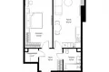 1 room apartment 53 m² Moscow, Russia