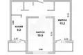 Wohnung 2 zimmer 58 m² Muchaviecki sielski Saviet, Belarus