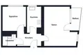 2 room apartment 46 m² Warsaw, Poland