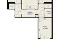 Appartement 3 chambres 64 m² Minsk, Bélarus