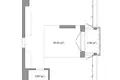 1 room apartment 57 m² Minsk, Belarus