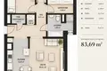 2 bedroom apartment 84 m² Warsaw, Poland