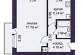 1 room apartment 32 m² Minsk, Belarus