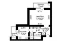 Wohnung 1 zimmer 38 m² Minsk, Belarus