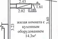 1 room apartment 20 m² Fanipal, Belarus