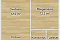 2 room apartment 34 m² Kaunas, Lithuania