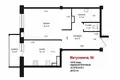 1 room apartment 44 m² Minsk, Belarus