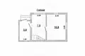 Maison 32 m² Muchaviecki sielski Saviet, Bélarus