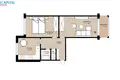2 room apartment 54 m² Jonava, Lithuania