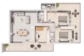 Penthouse 3 Schlafzimmer 100 m² Bogazi, Nordzypern