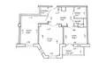 Квартира 2 комнаты 62 м² Минск, Беларусь