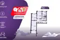 Mieszkanie 3 pokoi 66 m² Mińsk, Białoruś