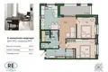 Appartement 2 chambres 66 m² Kaliningrad, Russie