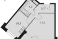 Квартира 1 комната 38 м² городской округ Мытищи, Россия