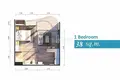 1 bedroom condo 32 m² Kamala, Thailand