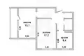 Квартира 2 комнаты 56 м² Кобрин, Беларусь