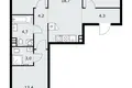 3 room apartment 72 m² Kommunarka, Russia