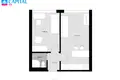 Apartamento 2 habitaciones 33 m² Kedainiai, Lituania