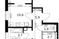 Квартира 3 комнаты 63 м² Ленинский городской округ, Россия