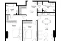 2 room apartment 87 m² Moscow, Russia