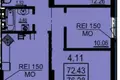 Квартира 3 комнаты 76 м² Одесса, Украина