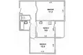2 room apartment 54 m² Muchaviecki sielski Saviet, Belarus