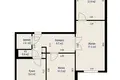 Mieszkanie 3 pokoi 62 m² Mińsk, Białoruś