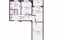 3 room apartment 64 m² Minsk, Belarus