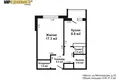 1 room apartment 37 m² Minsk, Belarus