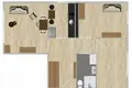Appartement 3 chambres 45 m² Varsovie, Pologne