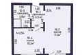 Apartamento 1 habitación 35 m² Kopishche, Belarús