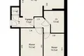 3 room apartment 68 m² Minsk, Belarus