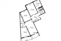 4 room apartment 87 m² Minsk, Belarus