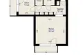 Appartement 1 chambre 37 m² Minsk, Bélarus